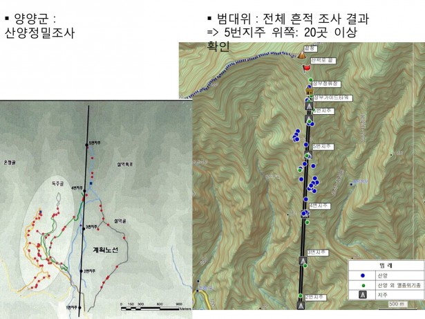 양양군산양조사와범대위비교