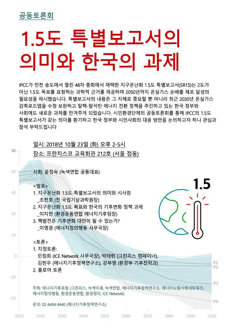 1.5도 특별보고서의 의미와 한국의 과제