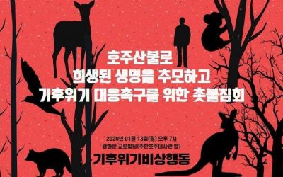[참여요청] 호주산불로 희생된 생명을 추모하고 기후위기 대응을 촉구하는 촛불집회