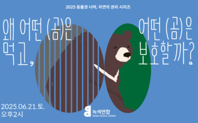[참가신청] ‘동물권 너머, 자연의 권리’ 시리즈 – 왜 어떤 곰은 먹고, 어떤 곰은 보호할까? 🐻🐼